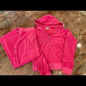 Juicy Couture Terry Track Suit EUC Pink